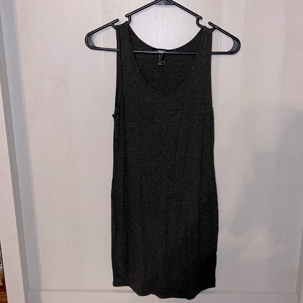 Women’s Grey Knee-Length Bodycon Dress. Size SMALL